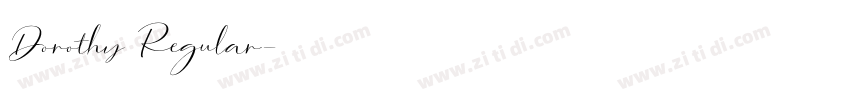 Dorothy Regular字体转换